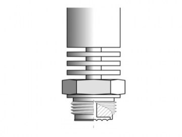S-RC Threaded seals with flush diaphragm and radiator